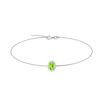 Diana Oval Peridot and Glowing Diamond Bracelet in 18K Gold (0.25ct)