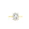 Diana Emerald-Cut White Topaz and Ablazing Diamond Ring in 18K Yellow Gold (0.65ct)