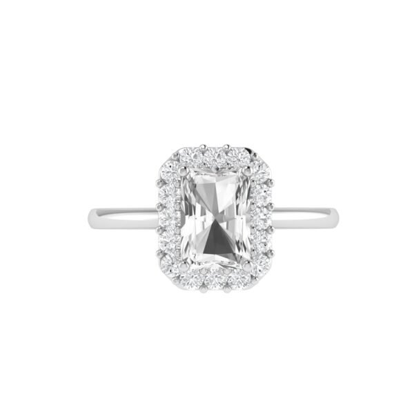 Diana Pear White Topaz and Ablazing Diamond Ring in 18K White Gold (1.4ct)