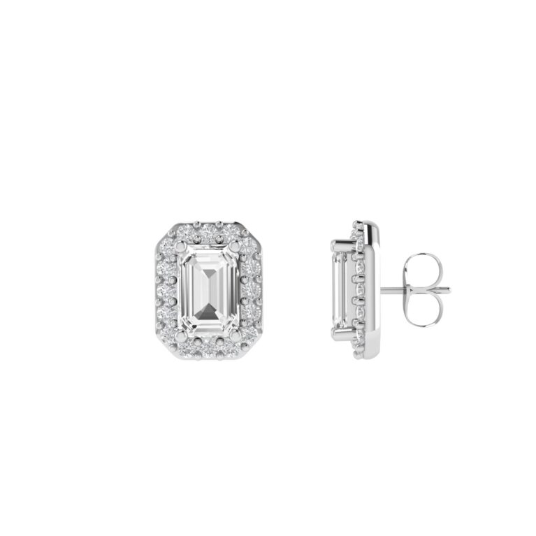 Diana Pear White Topaz and Ablazing Diamond Earrings in 18K White Gold (2.8ct)