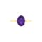 Minimalist Oval Amethyst Ring in 18K Yellow Gold (2.4ct)