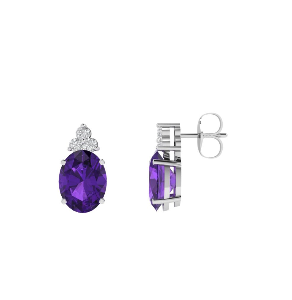 Minimalist Oval Ruby Pendant in 18K White Gold (0.6ct)