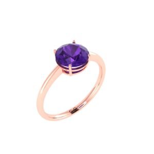 Ethereal Amethyst Dream Ring in 18k Gold