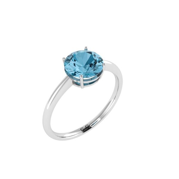 Azure Dream Blue Topaz Ring in 18k Gold
