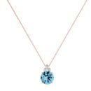 blue topaz necklace in 18k gold