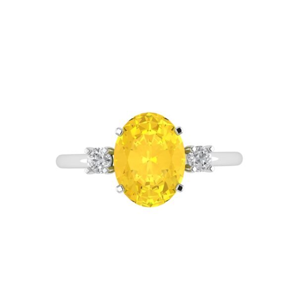 Minimalist Oval Garnet Earrings in 18K White Gold (5.6ct)