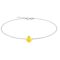 Minimalist Pear Citrine Bracelet in 18K White Gold (2.4ct)