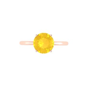 Golden Glow Citrine Ring in 18k Gold