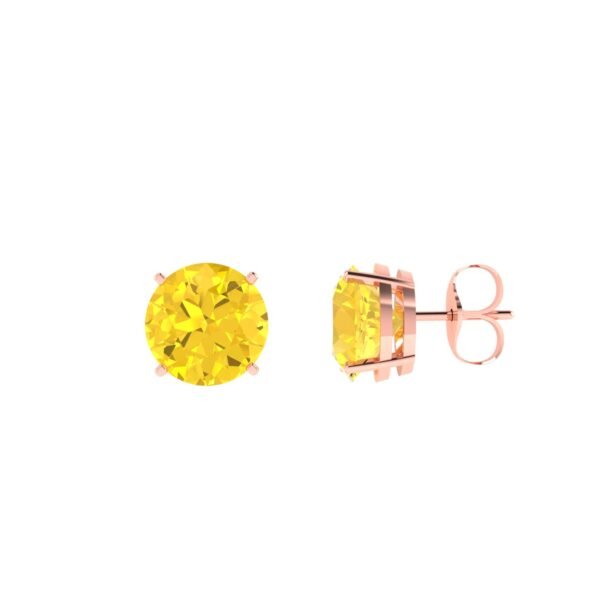 Golden Radiance Citrine Earrings in 18k Gold
