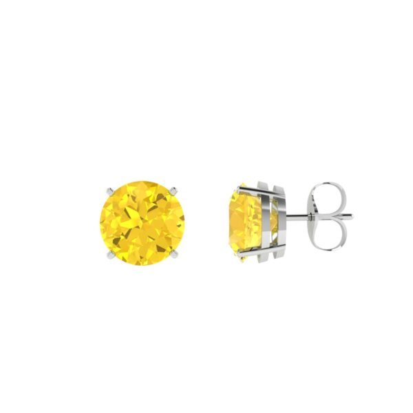 Golden Radiance Citrine Earrings in 18k Gold