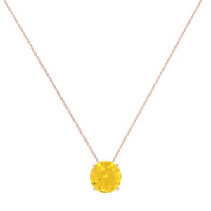 Golden Glow Citrine Necklace in 18K gold