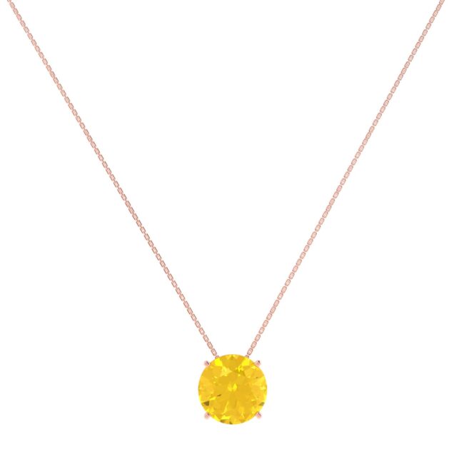 Golden Glow Citrine Necklace in 18K gold