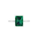 Minimalist Emerald-Cut Emerald Ring in 18K White Gold (2.25ct)