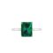 Minimalist Emerald-Cut Emerald Ring in 18K White Gold (2.25ct)