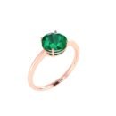 Regal Emerald Elegance Ring in 18k Gold