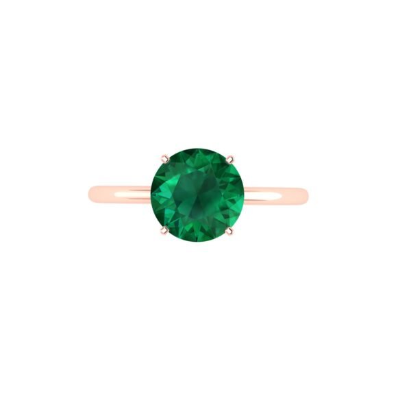 Regal Emerald Elegance Ring in 18k Gold