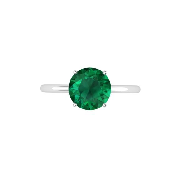 Regal Emerald Elegance Ring in 18k Gold