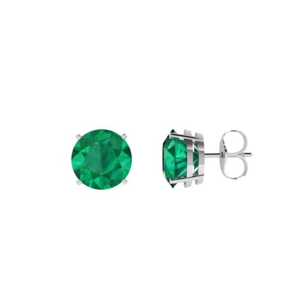 Emerald Elegance Earrings in 18k Gold