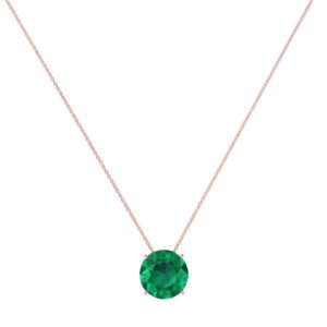 Emerald Elegance Necklace in 18k Gold