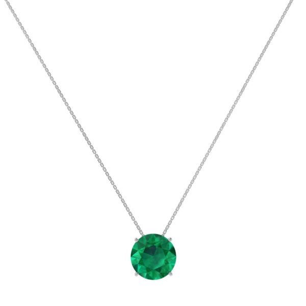 Emerald Elegance Necklace in 18k Gold