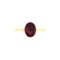 Minimalist Oval Garnet Ring in 18K Yellow Gold (2.8ct)