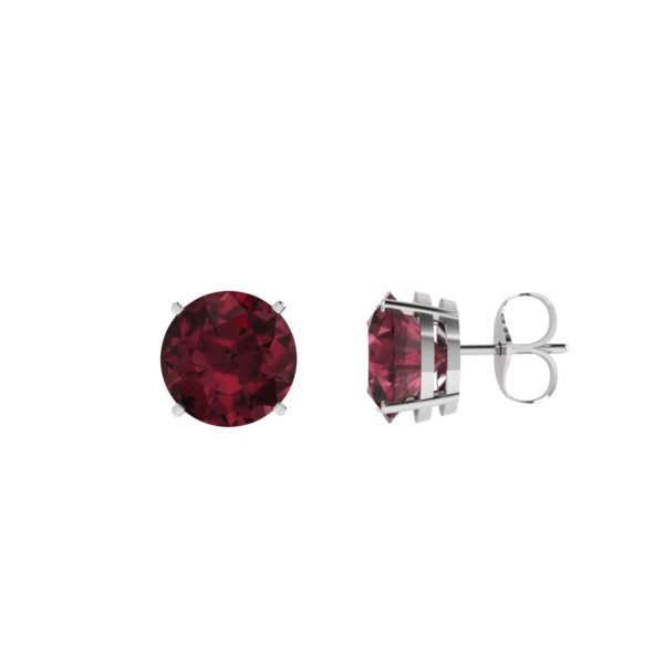Garnet Glow Earrings in 18k Gold