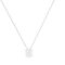 Minimalist Oval Moonstone Necklace in 18K White Gold (2.8ct)