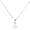 Minimalist Pear Moonstone Pendant in 18K White Gold (2.8ct)