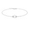 Minimalist Pear Moonstone and Sparkling Diamond Bracelet in 18K White Gold (2.8ct)