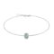 Minimalist Oval Opal Bracelet in 18K White Gold (1.65ct)