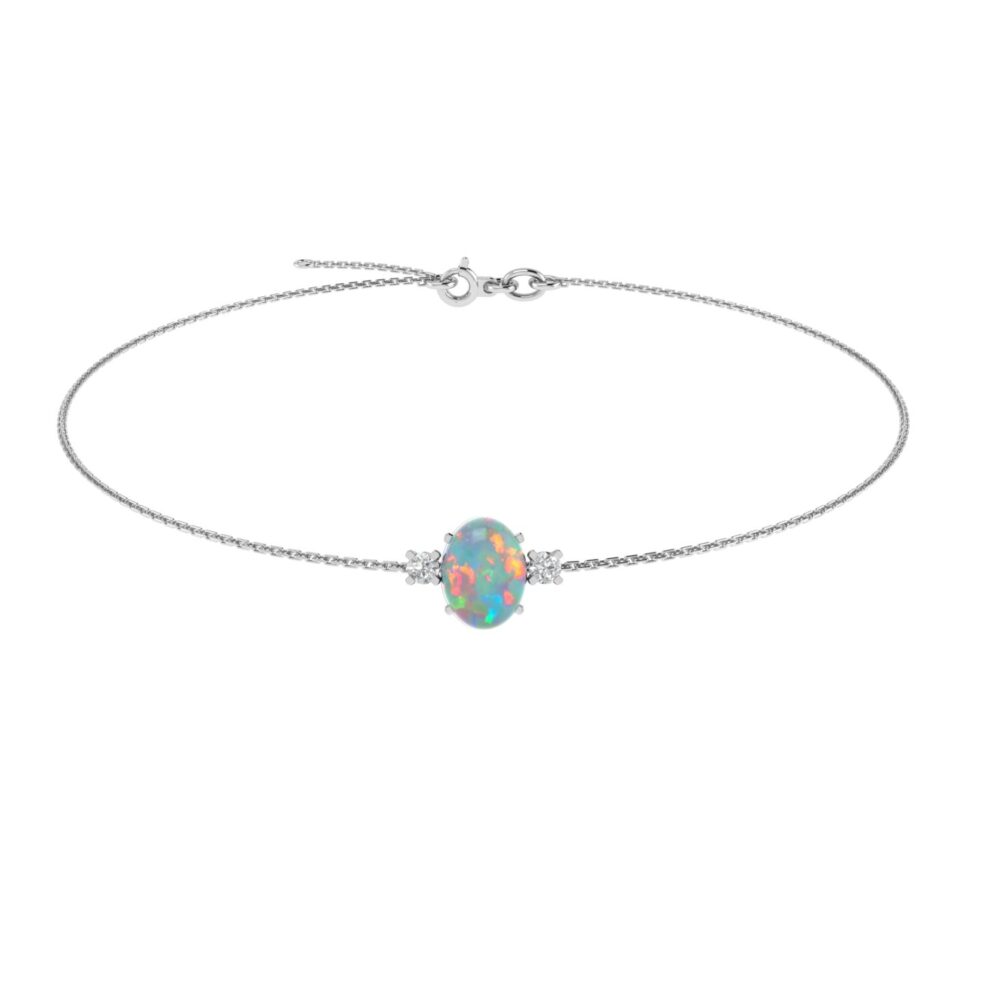 Minimalist Oval Aquamarine Pendant in 18K Gold (0.2ct)