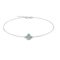 Minimalist Pear Opal and Sparkling Diamond Bracelet in 18K White Gold (1.65ct)