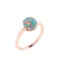 Enchanting Opal Radiance Ring in 18k Gold