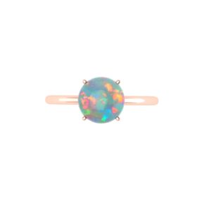 Enchanting Opal Radiance Ring in 18k Gold