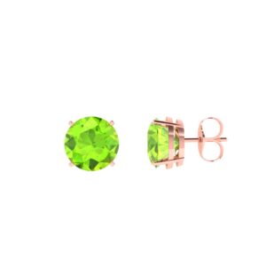 Luminous Peridot Radiance Earrings in 18k Gold