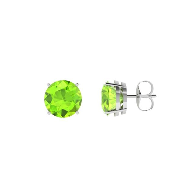 Luminous Peridot Radiance Earrings in 18k Gold