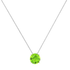 Golden Peridot Radiance Necklace in 18k Gold