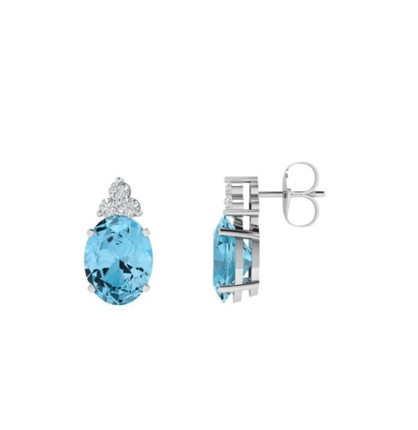 Minimalist Oval Blue Sapphire Pendant in 18K Rose Gold (0.6ct)