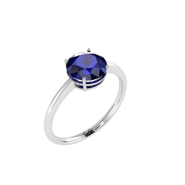 Blue Sapphire Serenity Ring in 18k Gold
