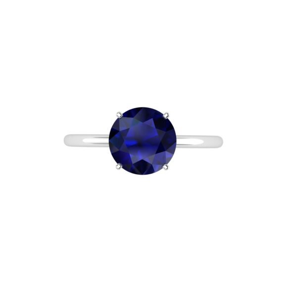 Blue Sapphire Serenity Ring in 18k Gold
