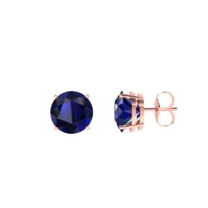 Blue Sapphire Serenity Earrings in 18k Gold
