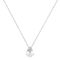 Minimalist Pear White Topaz Necklace in 18K White Gold (3.5ct)