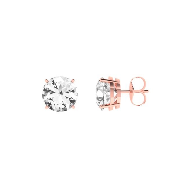 Radiant Glow White Topaz Earrings in 18k Gold