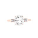 Diamond Accent White Topaz Brilliance Ring in 18K Gold