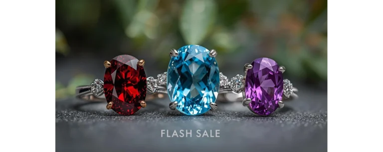 18k gemstone rings Europe USA UAE