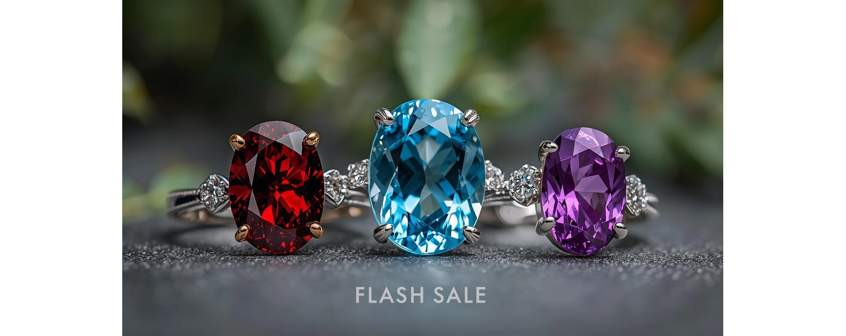 18k gemstone rings Europe USA UAE