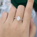 2.15 carat oval diamond engagement ring handcrafted in Dubai