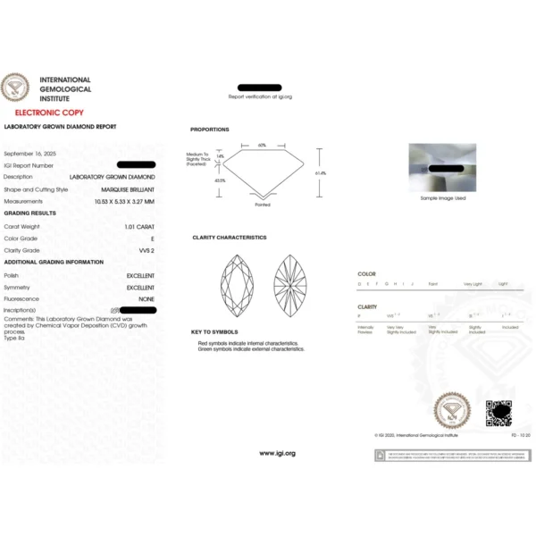 2.00 CT Pear & Marquise Toi et Moi Lab Diamond Ring in 14K White Gold – IGI Certified