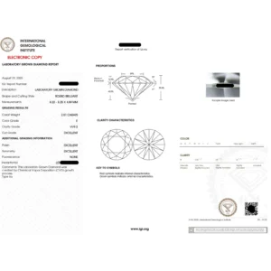 2.10 CTW Round CVD Diamond Engagement Ring (E VVS2) in 14K White Gold – IGI Certified | Dubai Jewel Factory