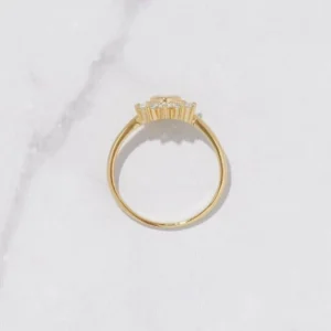 Lab Grown Diamond Engagement Ring 1.50 CTW Round IGI Certified D VVS2 in 14K Yellow Gold – Dubai UAE